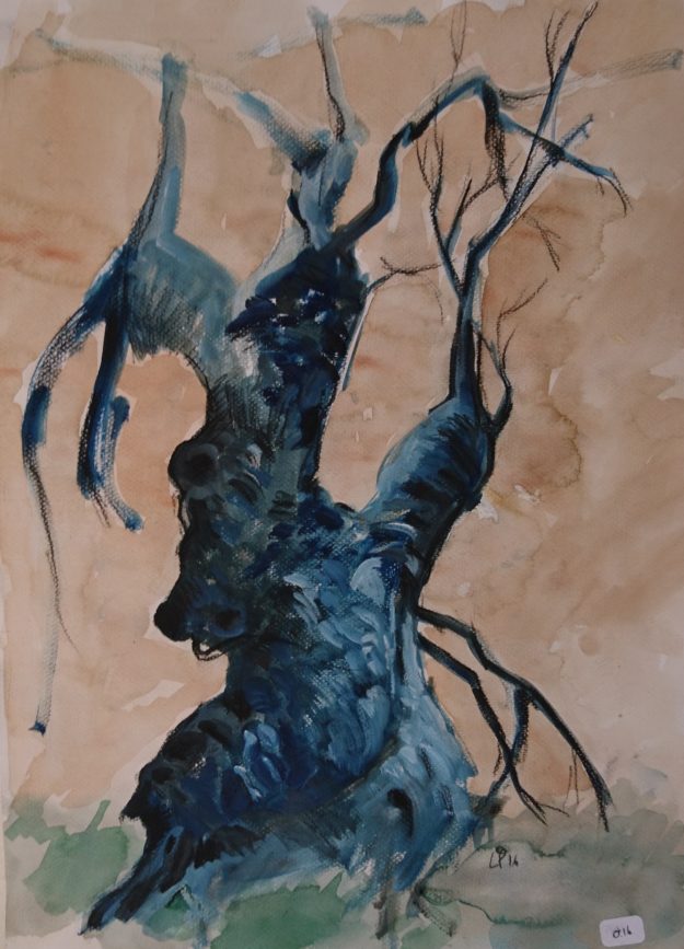Arbre bleu 1 o.15